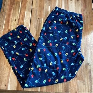 Christmas holiday lights pajama pants 🎄